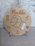 Wooden Keepsake with Hospital Bracelet Holder