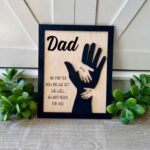 Personalised “Always Reach for You” Handprint Plaque
