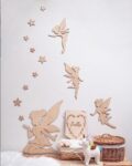 Wooden Fairy Wall Decor Set