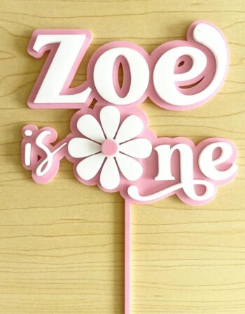 Personalised Layered Acrylic Cake Topper