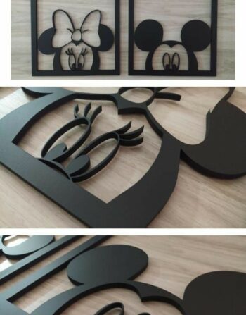 Mickey or Minnie Mouse Cutout Wall Frame