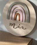 Personalized Wooden Rainbow Name Plaque