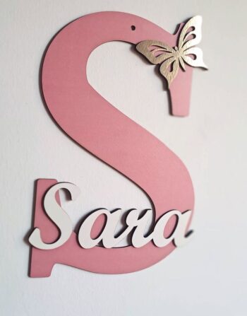 Custom Wooden Initial Wall Plaque