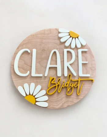 Personalized Daisy Name Plaque