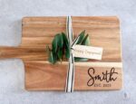 Personalized Acacia Wood Serving Board