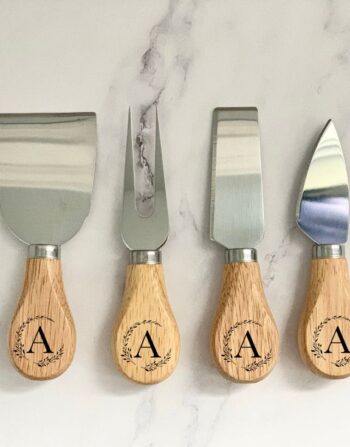 Personalized Cheese Knife Set – 4-Piece